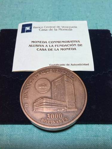 Moneda Conmemorativa Alusiva A Aniversario Casa De La Moneda