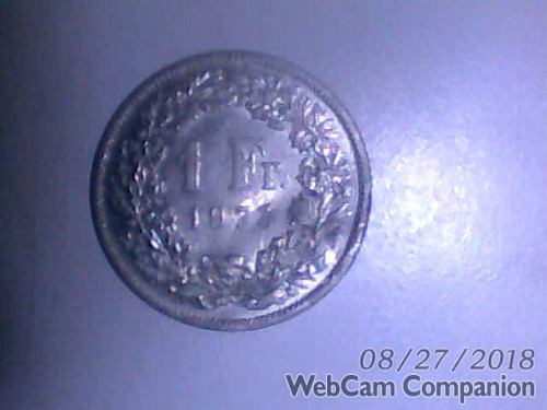 Moneda De 1 Francos Suizo De 
