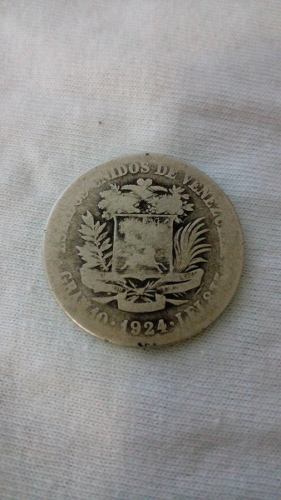 Moneda De Plata De 2 Bolívares De 