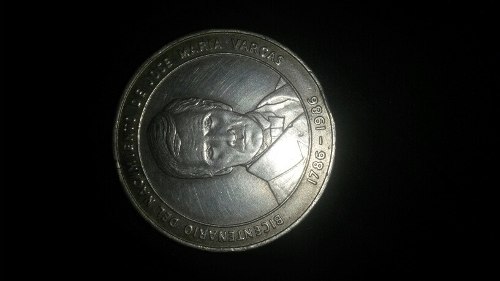 Moneda De Plata De Jose Maria Vargas  Gms