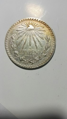 Moneda De Plata De Un Peso.
