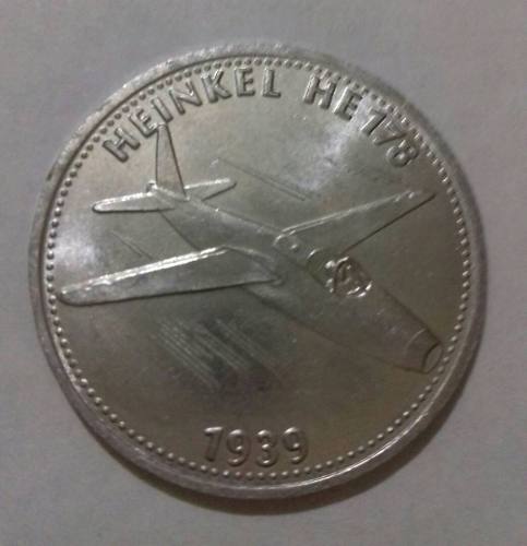 Moneda Shell Heinkel He Venezuela
