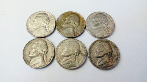Monedas Americanas Onecents, Fivecents, Onedime
