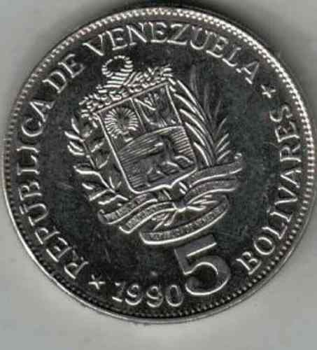 Monedas De 5 Bolivares (Lote De 75unidades)