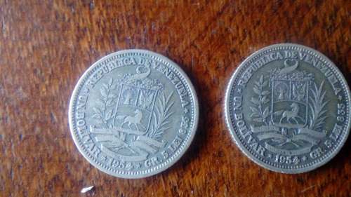 Monedas De Plata De 1 Bolívar 