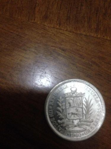 Monedas De Un Bolívar De Plata Ley De 