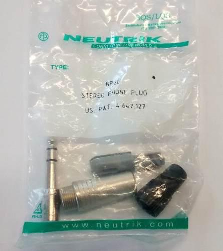 Neutrik Conector Audio Plug 1/4 Stereo Profesional Original