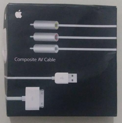 Pack Cable Audio/video Rca Iphone 4/4s Apple Original
