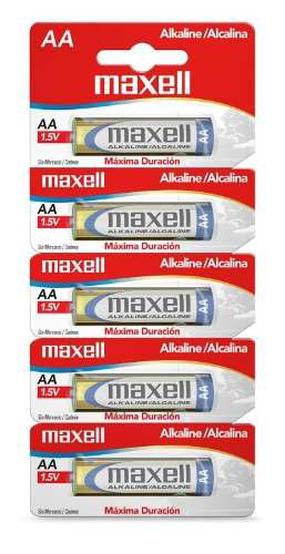 Pila Bateria Alcalina Aa Paquete De 5 Maxell