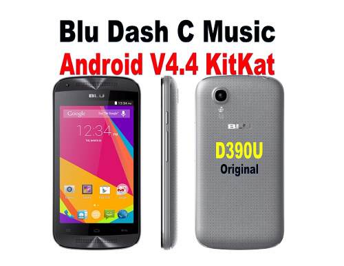 Software Original Blu Dash C Music D390u