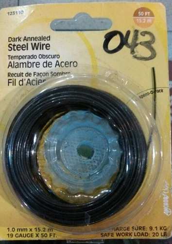 Alambre Acero Oscuro Para Pesca Deportiva 1 Mm