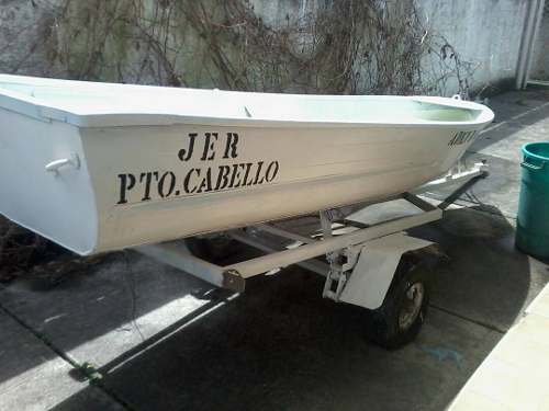 Bote De Aluminio De 6 Puestos Con Trailer Para Pesca O Naveg