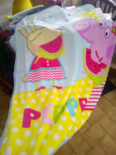 Cobijas De Peppa Piel De Durazno 1mtr X 1.40mtr