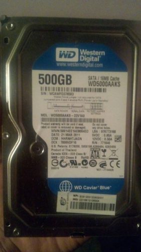 Disco Duro De 500gb Sata 16mb Cache Wd