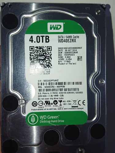 Disco Duro Sata Western Digital 4tb 64mb Cache