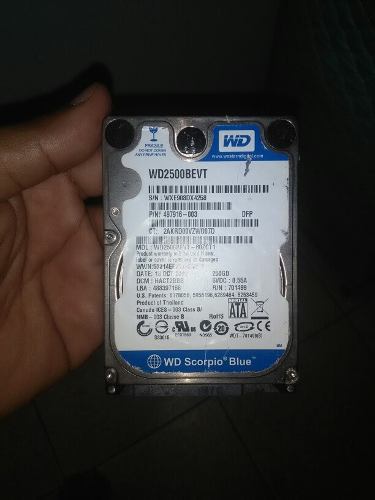 En Venta Disco Duro Sata Westerndigital 250gb