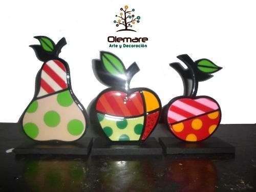 Frutas Decorativas Britto Con Acabado De Vidrio Hogar Cocina