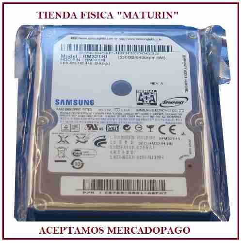 Oferta Disco Duro 320gb Sata 2.5 Sellado De Fabrica Nuevo