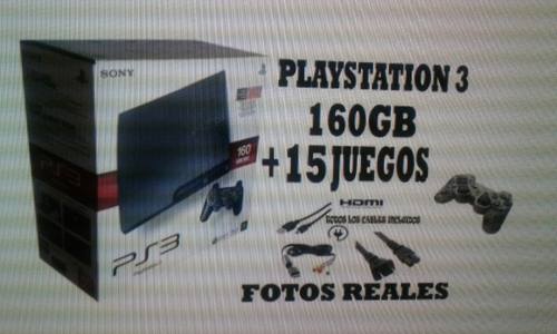 Play Station 3 De 160 Gb Con 15 Juegos