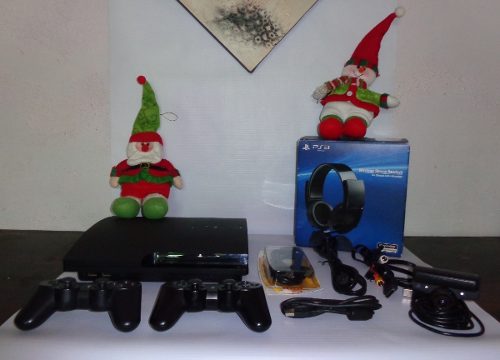 Playstation  Gb+ 2 Controles+ Audif + Cámara +10
