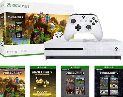Xbox One S 1tb Minecraft Creators Bonus Bundle