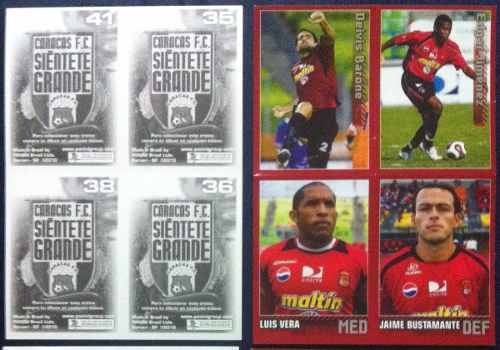 Ae Barajitas Album Panini Oficial Caracas Futbol Club