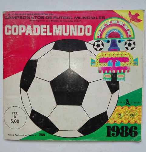 Album Mundial Mexico 86 Reyauca Barajitas Autoadhesivas