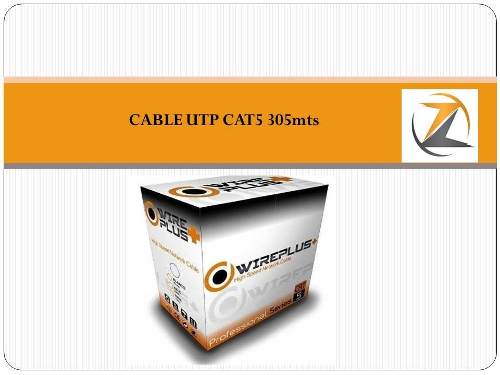 Bobina De Cable Utp Cat Mts Marca: Wireplus