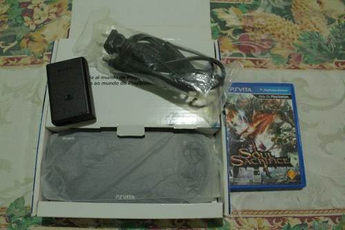 Ps Vita + Juego Soul Sacrifice + Tarjeta De Memoria 4gb.