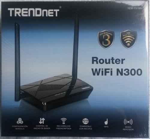 Router Inalambrico N300 Trendnet Tew-731br V3 5dbi 300mbps
