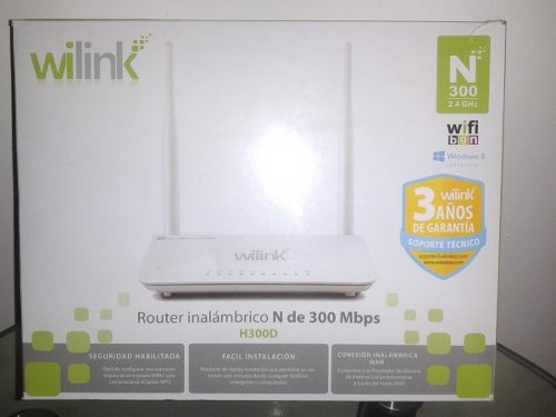 Router Inlambrico 300 Mbps, Nuevo. Marca Wilink