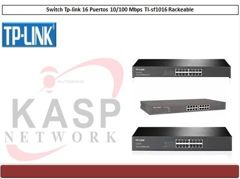 Switch Tp-link De 16 Puertos  Mbps Para Rack Tl-sf