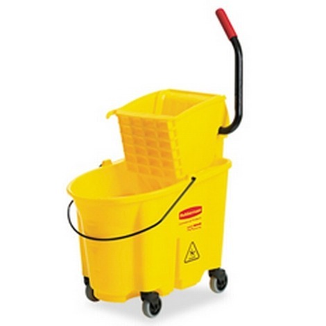 Tobo Mopeador Con Exprimidor Rubbermaid 33lts Amarillo