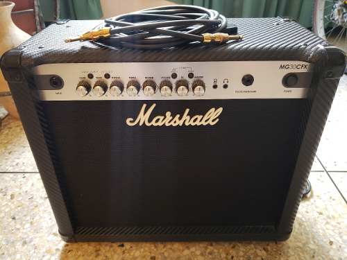 Amplificador Guitarra Marshall Mg30cfx 30 Watt Cable Monster