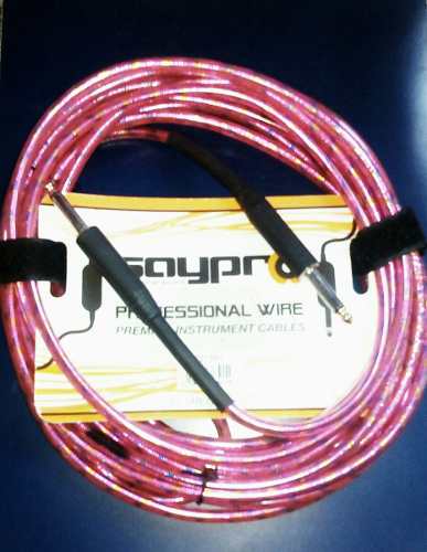 Cable Para Guitarra Y Bajo(Plug-plug) Saypro, 7, 25 Mts