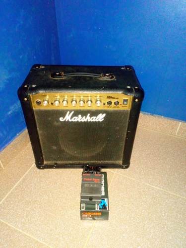 Combo De Amplificador Marshall + Pedal Boss Metal Zone
