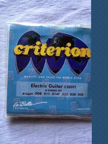 Cuerdas De Guitarra Electrica Criterion 200tt Extra Light30m