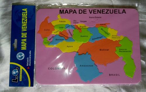 Mapa De Venezuela Foami Armable Educativo