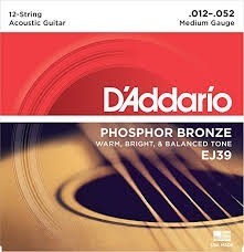 Paguete De Cuerdas Guitarra Marca:d'addarío Calibre 0.12