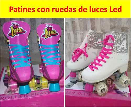 Patínes Soy Luna Y Ambar Con Luces Led Importados