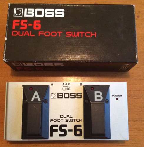 Pedal Boss Dual Foot Switch Fs 6 Con Cable Plug 1/4