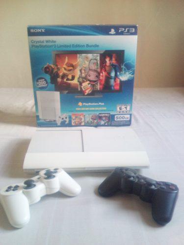 Playstation 3 500gb Crystal White + 31 Juegos Ps3 Payoneer