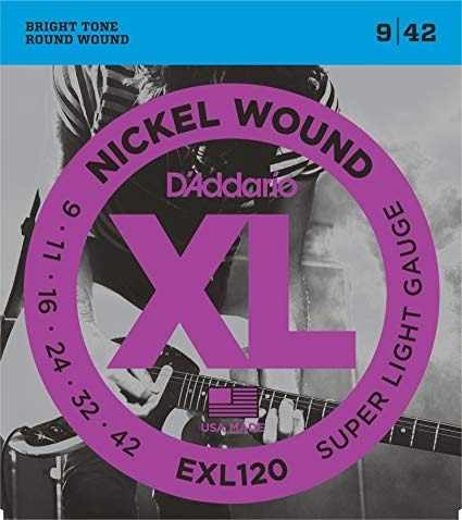 Set De Cuerdas D Addario Para Guitarra Eléctrica 09 Exl120