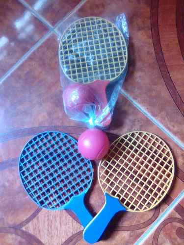 Set De Raquetas Y Pelota Para Niños