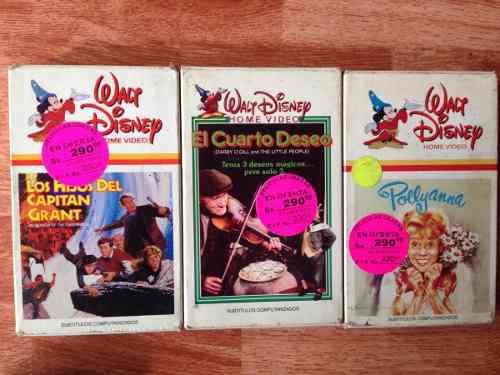 3 Películas De Disney 100% Originales Formato Betamax Beta