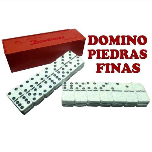 Clasico Domino De Fichas Finas De Resina Caja Incluida S1
