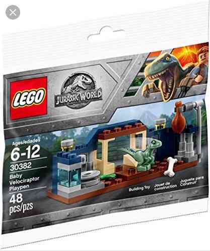 Lego Jurassic World Baby Velociraptor Playpen (30382) 48piez