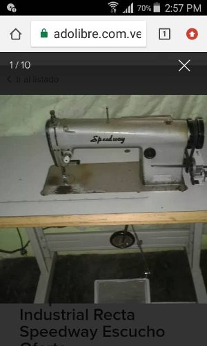 Maquina De Coser Recta Speedway Industrial Lista Para Usar