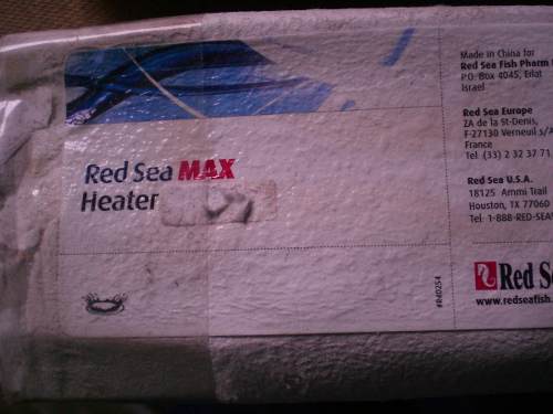 Calentador Red Sea Heater Para Acuario