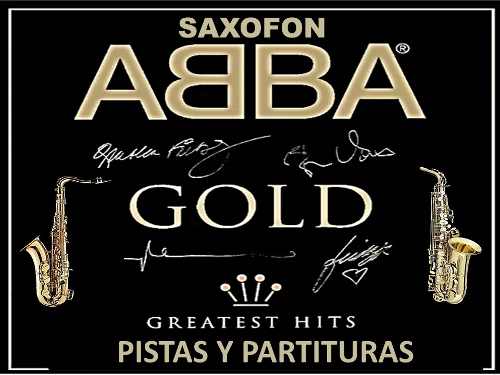Saxofon Temas Abba Gold, Pistas Y Partituras